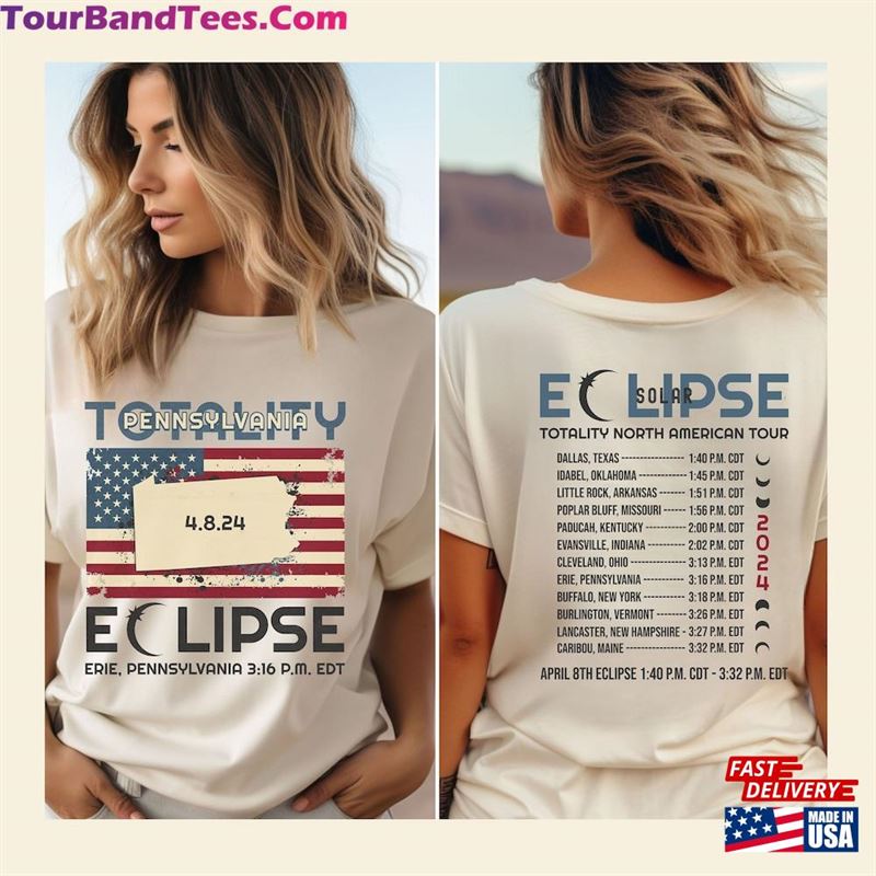 Total Solar Eclipse April Shirt Pennsylvania T-Shirt Group Tee Unisex 29Uf194392 – Utopia Fashion