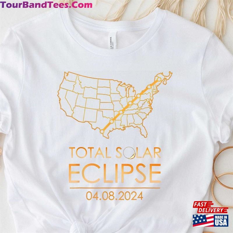 Total Solar Eclipse April 8Th T-Shirt American Group Tee Classic Hoodie 29Uf201522 – Utopia Fashion