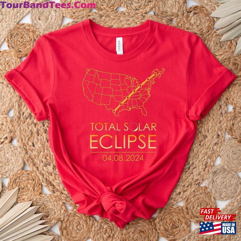 Total Solar Eclipse April 8Th T-Shirt American Group Tee Classic Hoodie 29Uf201522 – Utopia Fashion