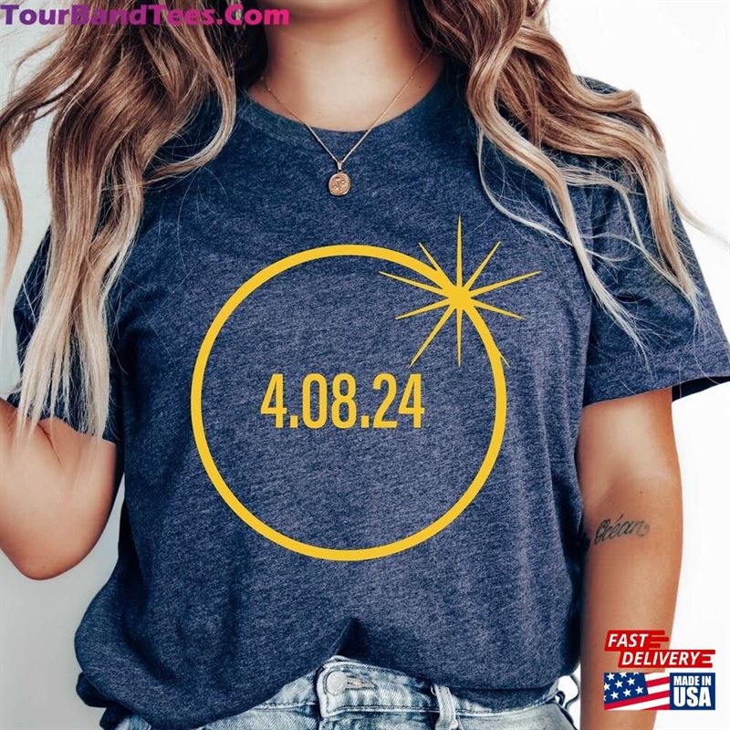 Total Solar Eclipse April 8Th T-Shirt American Group Tee Unisex Classic 29Uf201788 – Utopia Fashion