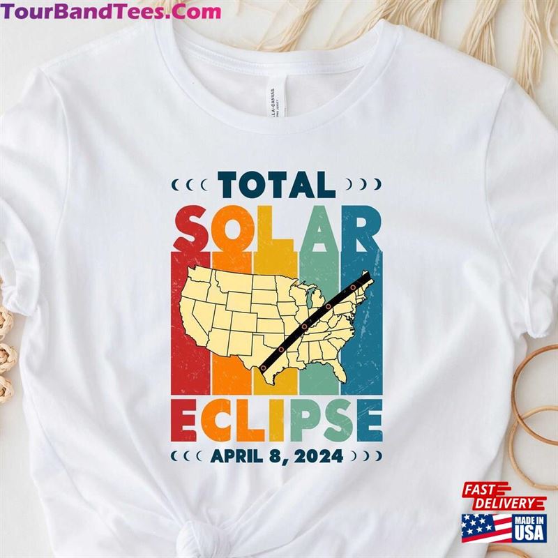 Total Solar Eclipse April 8Th T-Shirt American Astronomy Tee Sweatshirt 29Uf201892 – Utopia Fashion