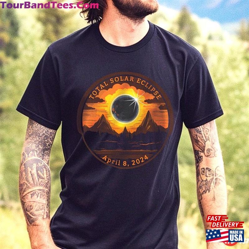 Total Solar Eclipse T-Shirt April Mountain Watcher Men Hoodie 29Uf206373 – Utopia Fashion