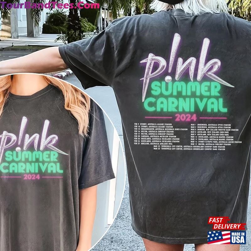 Tour Summer Carnival Pink Music P!Nk 2Side Singer Hoodie T-Shirt 29Uf193987 – Utopia Fashion