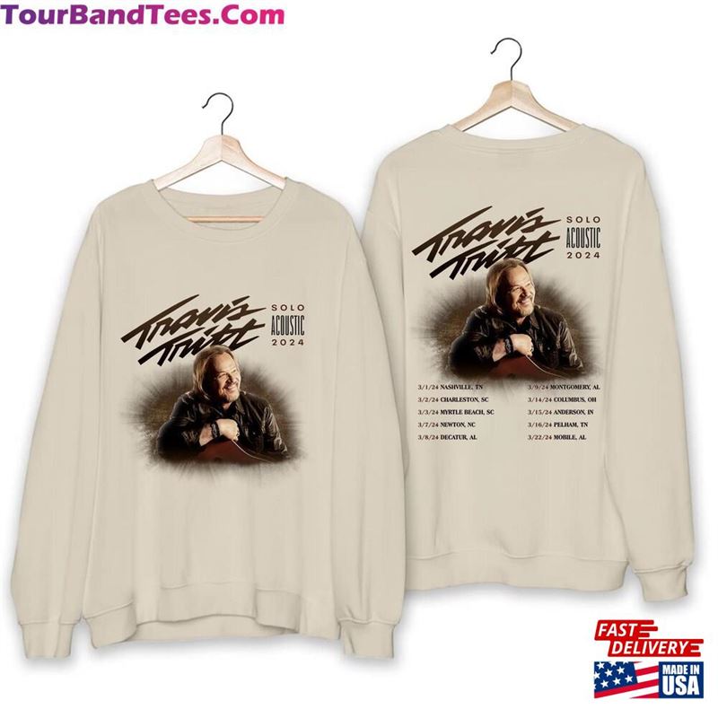 Travis Tritt Solo Acoustic Tour Shirt Fan Concert Classic Sweatshirt 29Uf192763 – Utopia Fashion