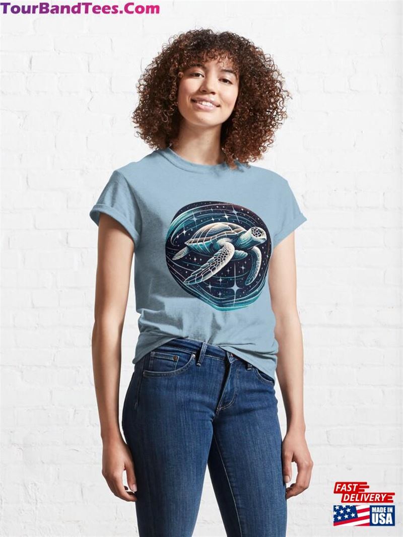 Turtle In Space Classic T-Shirt Sweatshirt 29Uf192709 – Utopia Fashion