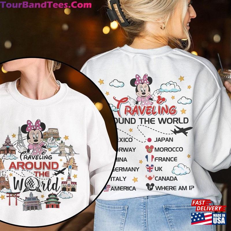 Two Sided Mickey And Friends Disneyland Epcot Traveling Around The World Shirt Drinking Traveler Matching Hoodie T-Shirt 29Uf192737 – Utopia Fashion