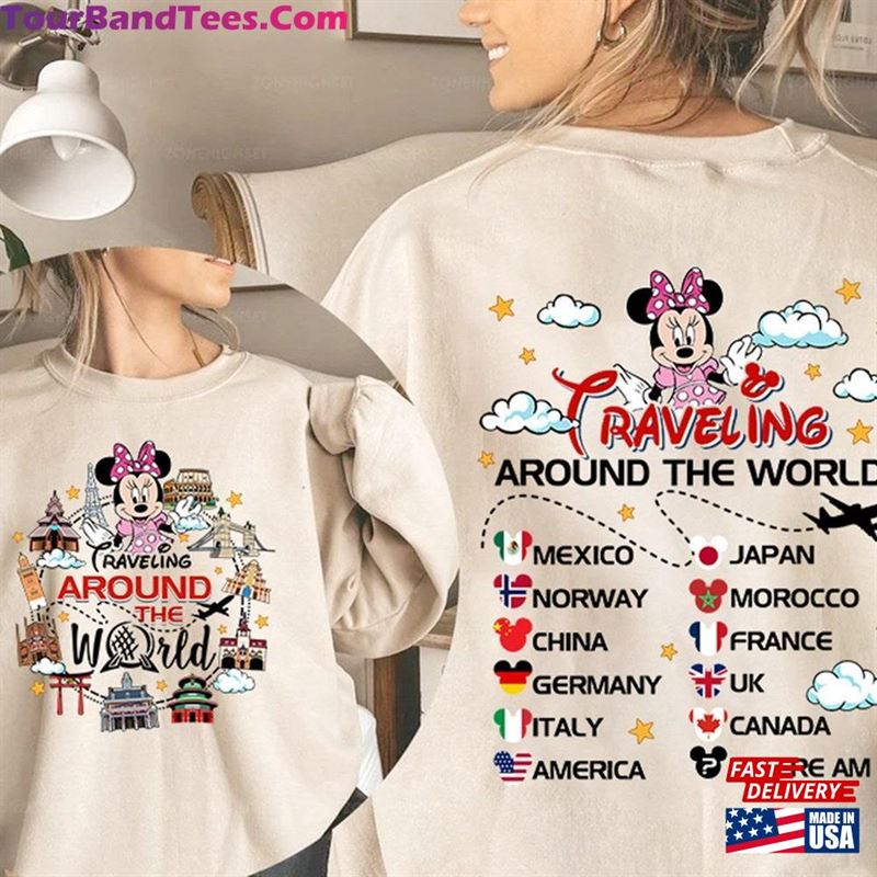 Two Sided Mickey And Friends Disneyland Epcot Traveling Around The World Shirt Drinking Traveler Matching Hoodie T-Shirt 29Uf192737 – Utopia Fashion