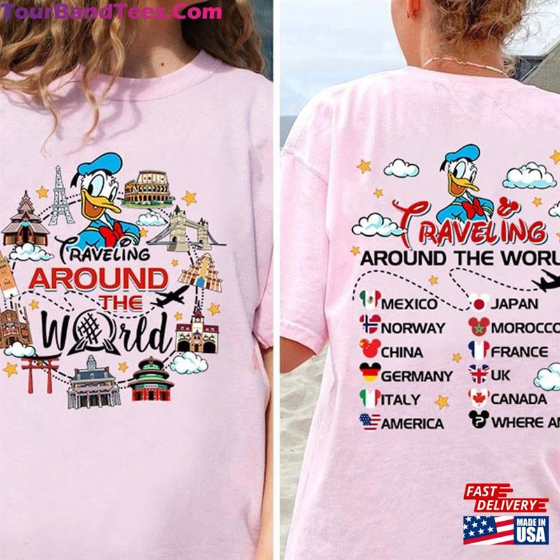 Two Sided Mickey And Friends Disneyland Epcot Traveling Around The World Shirt Drinking Traveler Matching T-Shirt Classic 29Uf192694 – Utopia Fashion