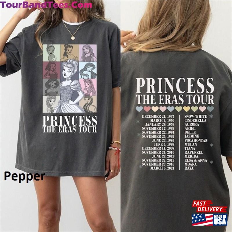 Two Sided Princess The Eras Tour Comfort Colors Shirt Disney Shirts Girl Trip Sweatshirt Hoodie 29Uf201946 – Utopia Fashion