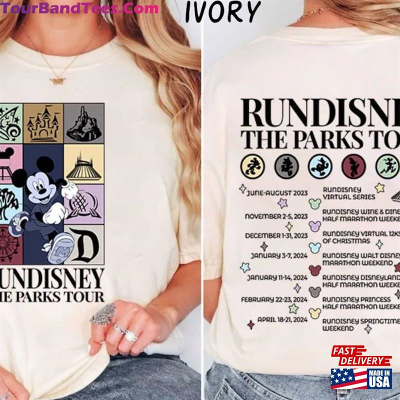 Two Sided Rundisney Marathon The Parks Tour Shirt Comfort Colors T-Shirt Sweatshirt 29Uf211539 – Utopia Fashion