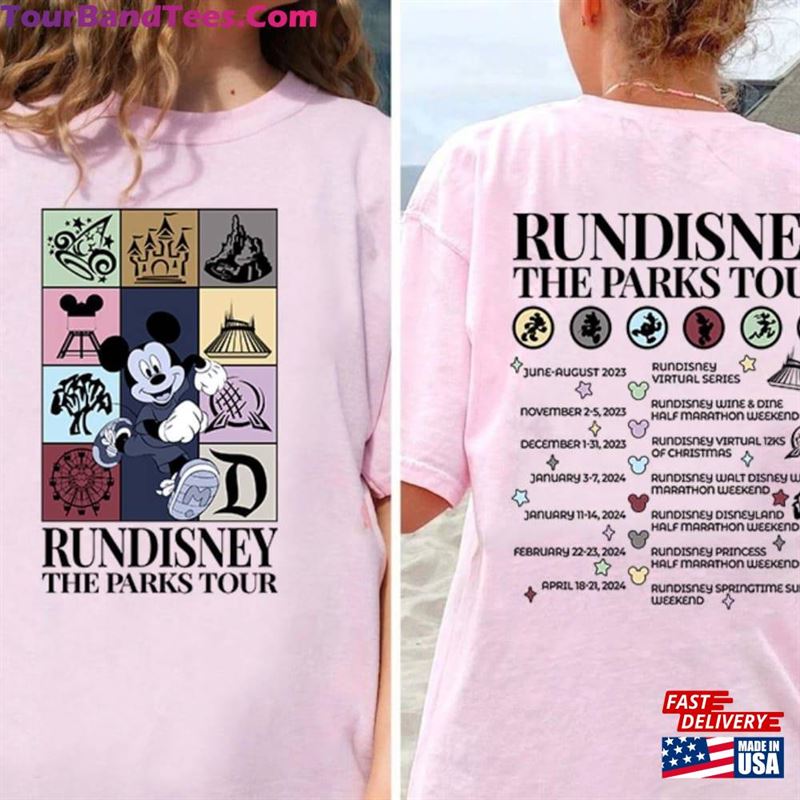 Two Sided Rundisney Marathon The Parks Tour Shirt Disneyland Mickey Mouse Weekend Unisex Sweatshirt 29Uf192632 – Utopia Fashion