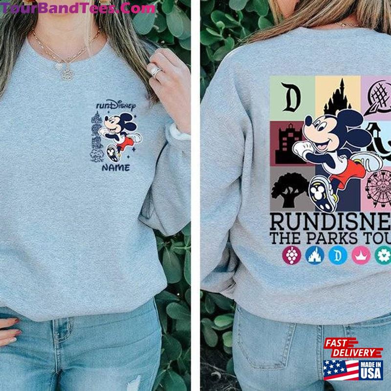 Two Sided Rundisneyland Marathon The Parks Tour Disneyland Mickey Mouse Weekend T-Shirt Hoodie 29Uf194782 – Utopia Fashion