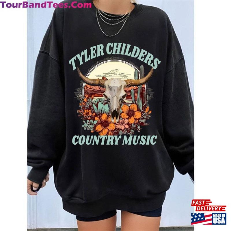 Tyler Childers Country Music T-Shirt Bullhead Sweatshirt Cowboy Shirt Unisex 29Uf193907 – Utopia Fashion