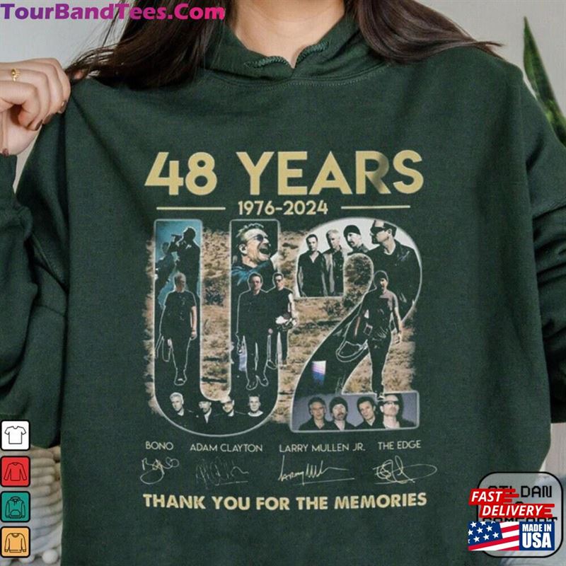 U2 Signature Thank You Memories Shirt Classic Rock Tour Band Music T-Shirt Hoodie Unisex 29Uf206677 – Utopia Fashion