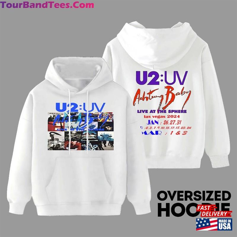 U2 Uv Achtung Baby Live At Sphere Amp Tour Shirt Concert Classic Hoodie 29Uf206643 – Utopia Fashion