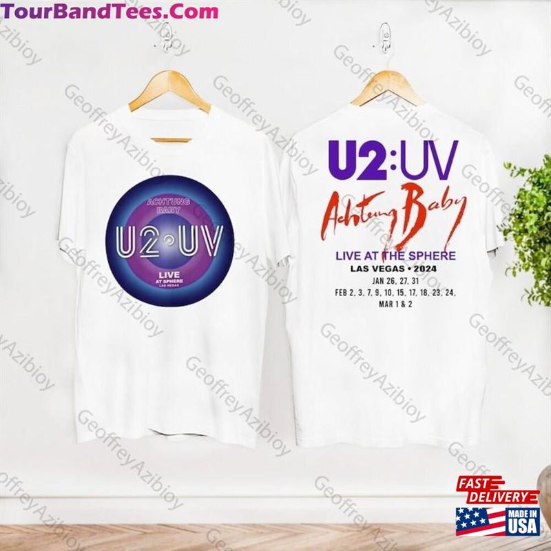 U2 Uv Achtung Baby Live At Sphere Tour Shirt Classic Rock Graphic Sweatshirt Hoodie 29Uf206676 – Utopia Fashion