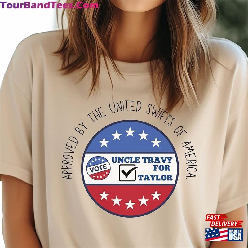 Uncle Travy For Taylor Unisex Jersey Short Sleeve Tee Vote Travis And Kelce Swift Hoodie T-Shirt 29Uf191554 – Utopia Fashion