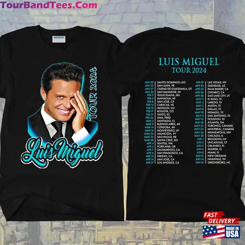 Updated Luis Miguel Tour Concert T-Shirt Sweatshirt Shirt Classic Hoodie 29Uf201773 – Utopia Fashion