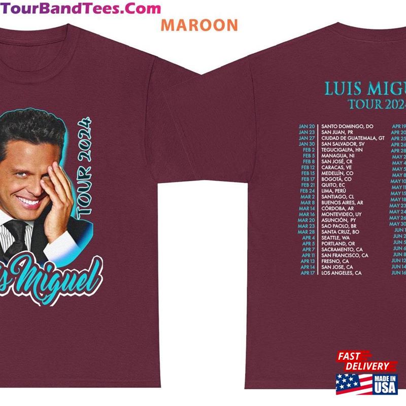 Updated Luis Miguel Tour Concert T-Shirt Sweatshirt Shirt Classic Hoodie 29Uf201773 – Utopia Fashion