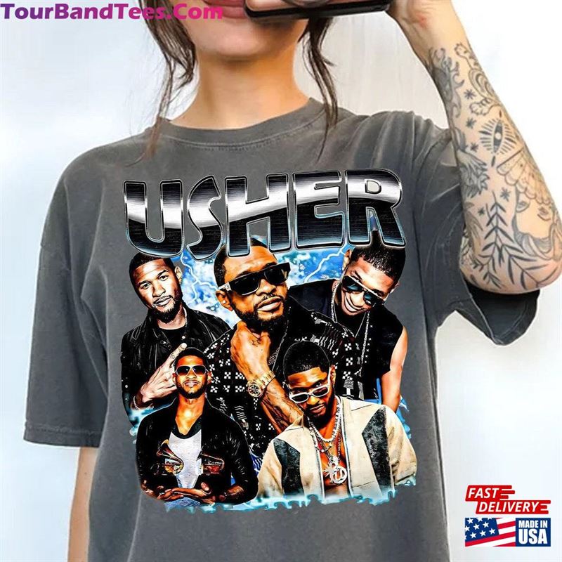 Usher 2000S Artist Super Bowl Halftime Show Graphic Tee Sweatshirt Shirt Hoodie T-Shirt 29Uf201931 – Utopia Fashion