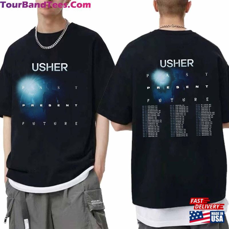 Usher Tour Shirt Fan Past Present Future Concert Classic T-Shirt 29Uf191908 – Utopia Fashion