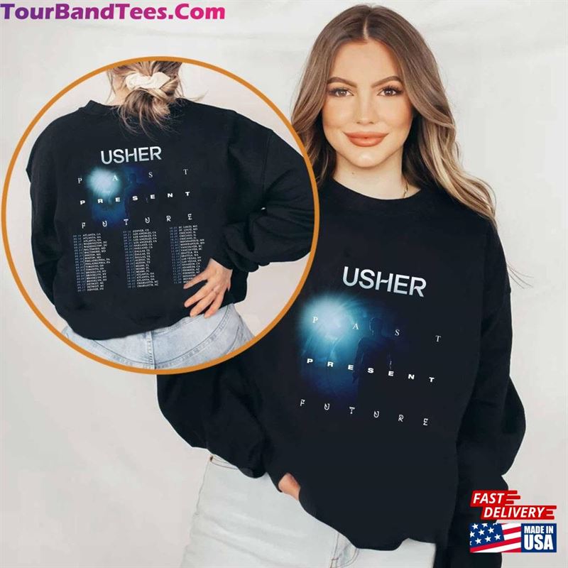 Usher Tour Shirt Fan Past Present Future Concert Classic T-Shirt 29Uf191908 – Utopia Fashion