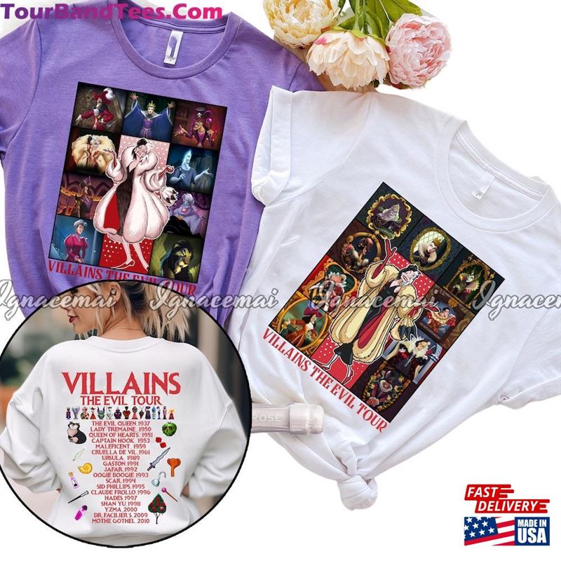 Villains Eras Tour Shirt The Evil Sweatshirt Back And Front T-Shirt 29Uf193873 – Utopia Fashion