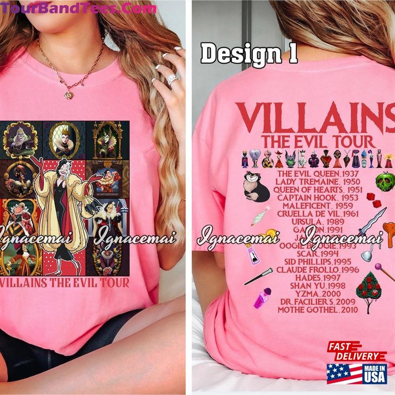 Villains Eras Tour Shirt The Evil Sweatshirt Back And Front T-Shirt 29Uf193873 – Utopia Fashion