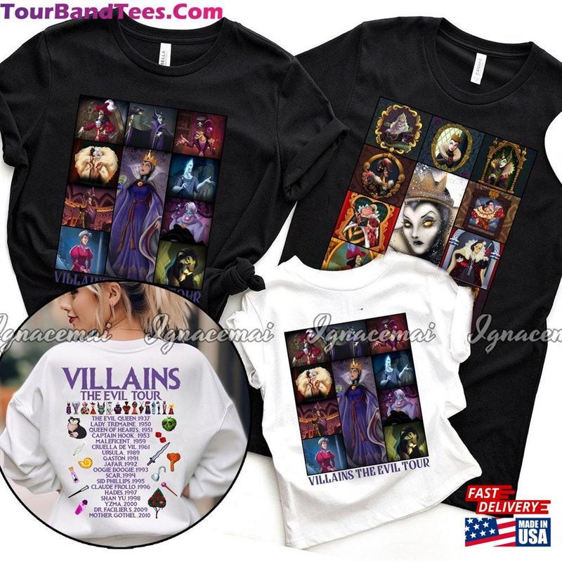 Villains Eras Tour Shirt The Evil Sweatshirt Back And Front T-Shirt Classic 29Uf193935 – Utopia Fashion