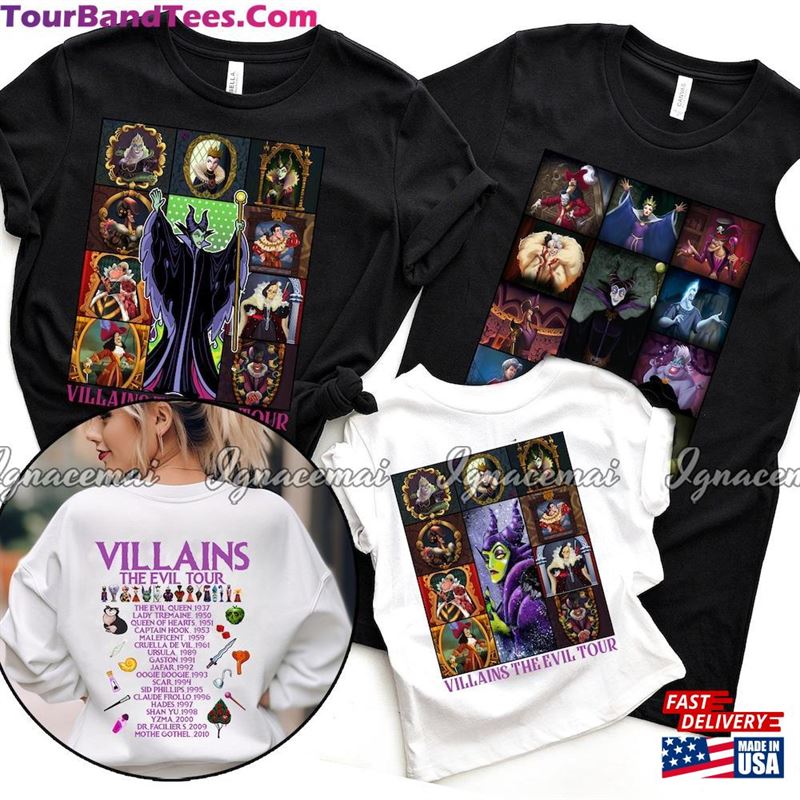 Villains Eras Tour Shirt The Evil Sweatshirt Back And Front T-Shirt Unisex 29Uf191927 – Utopia Fashion