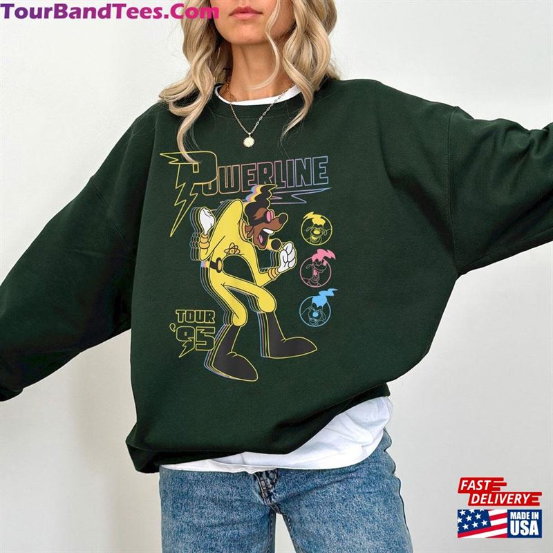 Vinatge Powerline Tee Goofy Movie Stand Out Tour Shirt Disney Hoodie Sweatshirt 29Uf193875 – Utopia Fashion