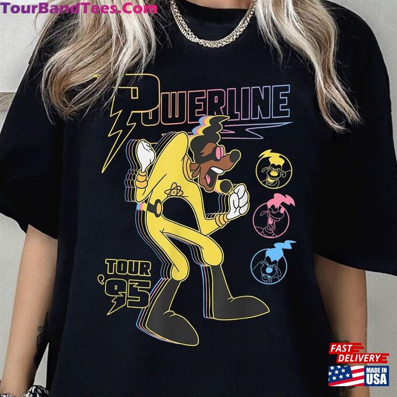 Vinatge Powerline Tee Goofy Movie Stand Out Tour Shirt Disney Hoodie Sweatshirt 29Uf193875 – Utopia Fashion