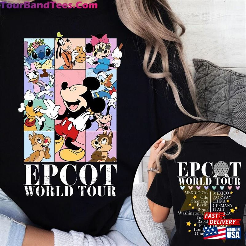 Vintage Sides Disney Epcot World Tour Shirt Drink Around The Traveler T-Shirt Classic 29Uf193188 – Utopia Fashion