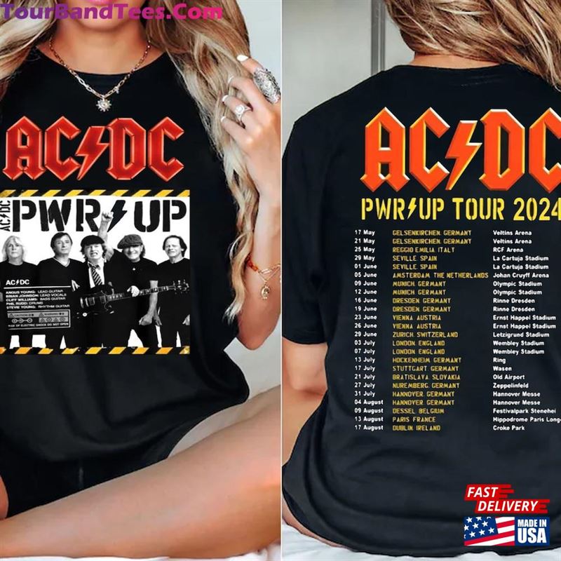 Vintage Acdc Pwr Up World Tour Shirt Band Fan Gift Retro Rock Graphic T-Shirt Hoodie 29Uf191770 – Utopia Fashion