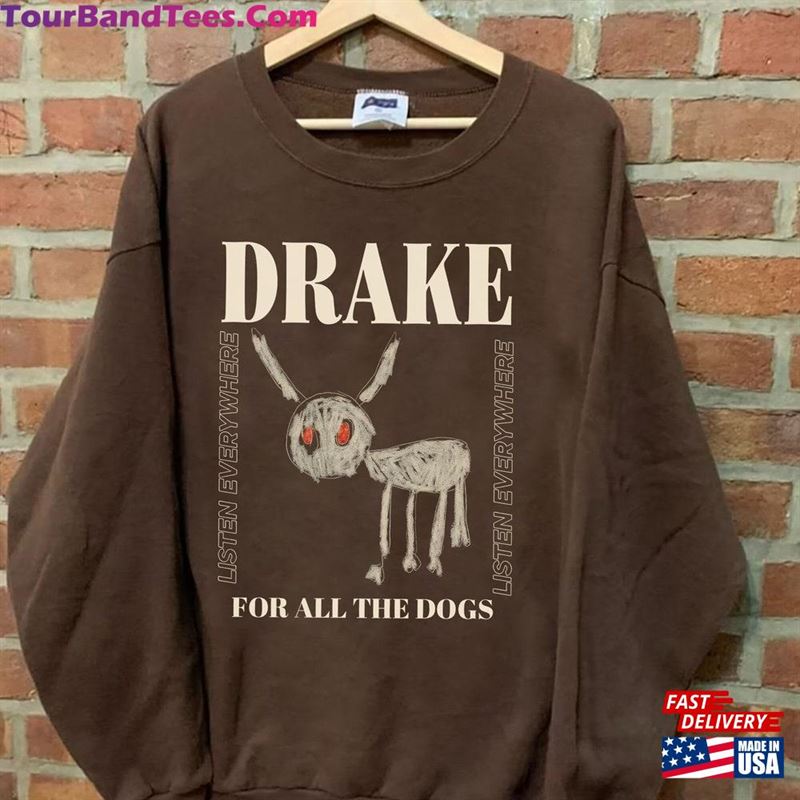 Vintage 90S Dreka For All The Dogs Album T-Shirt Tour Shirt Its A Blur Classic Sweatshirt 29Uf194528 – Utopia Fashion