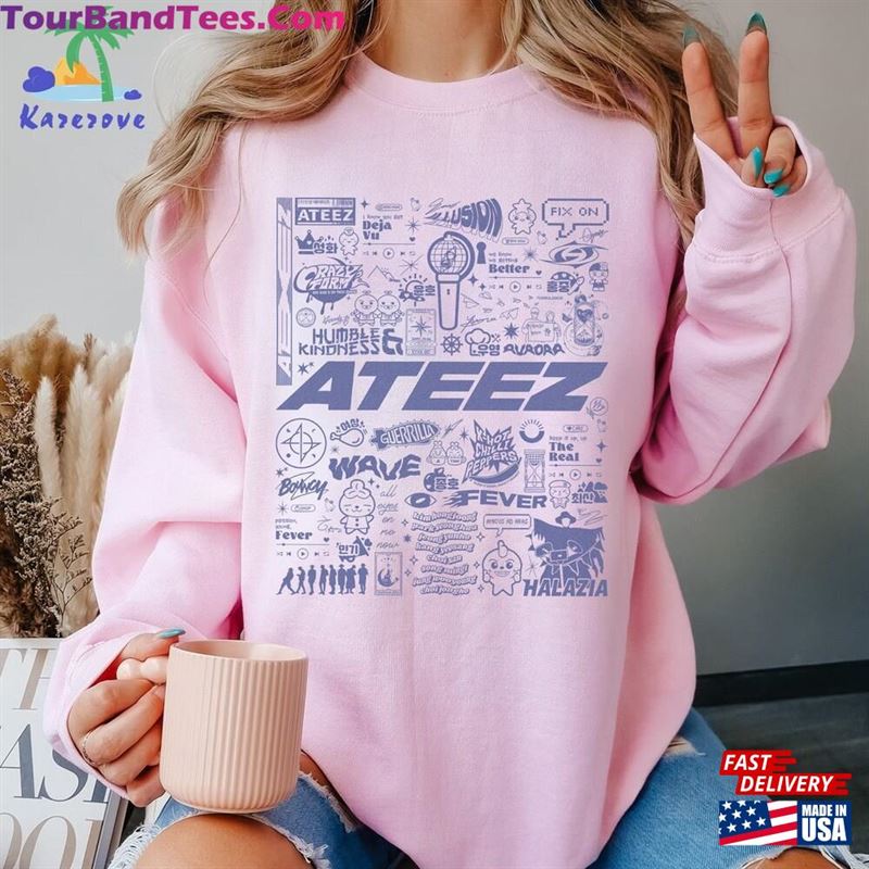 Vintage Ateez Doodle Art Shirt Hoodie Sweatshirt 29Uf206481 – Utopia Fashion