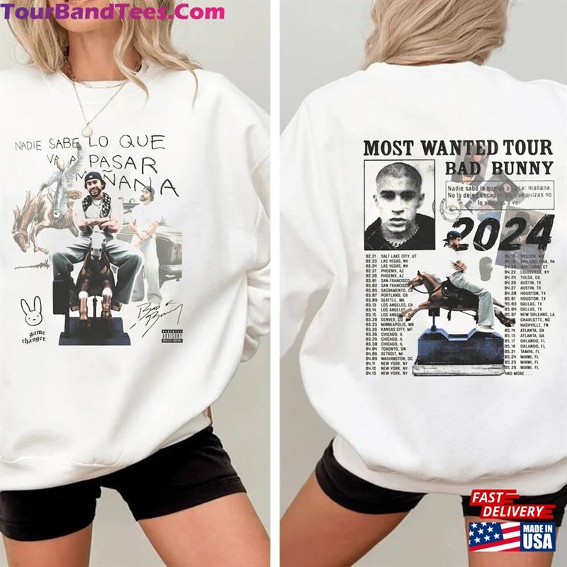 Vintage Baad Buunny Most Wanted Tour Sweatshirt Nadie Sabe Lo Que T-Shirt Benito Classic 29Uf194743 – Utopia Fashion