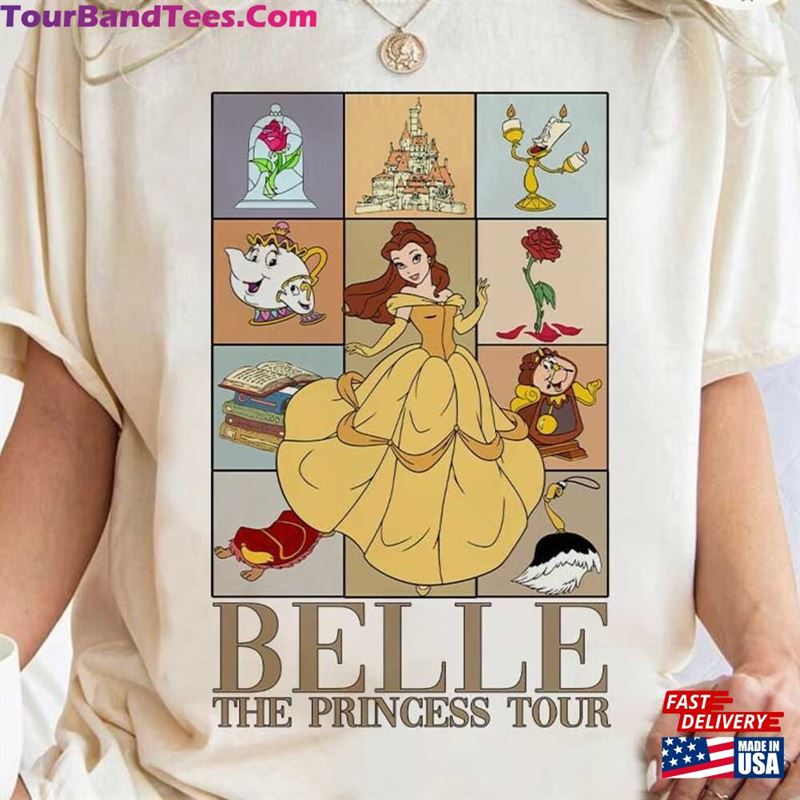 Vintage Belle The Princess Tour Shirt Retro Tale As Old Time Belle’S Book Shop Disney Trip Tee Unisex Hoodie 29Uf206679 – Utopia Fashion