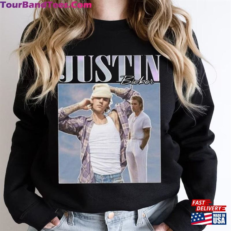 Vintage Bieber Style Shirt Gift For Her Unisex T-Shirt Sweatshirt Justin Hip Hop 90S Retro Graphic Tee Rap Tour Hoodie 29Uf201420 – Utopia Fashion