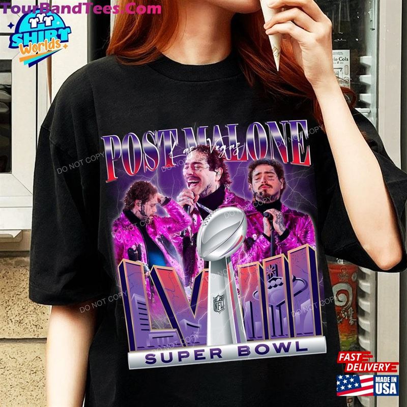 Vintage Bootleg Post Malone Shirt Rap Tee 90S Postmalone Super Bowl T-Shirt Sweatshirt Hoodie 29Uf191802 – Utopia Fashion