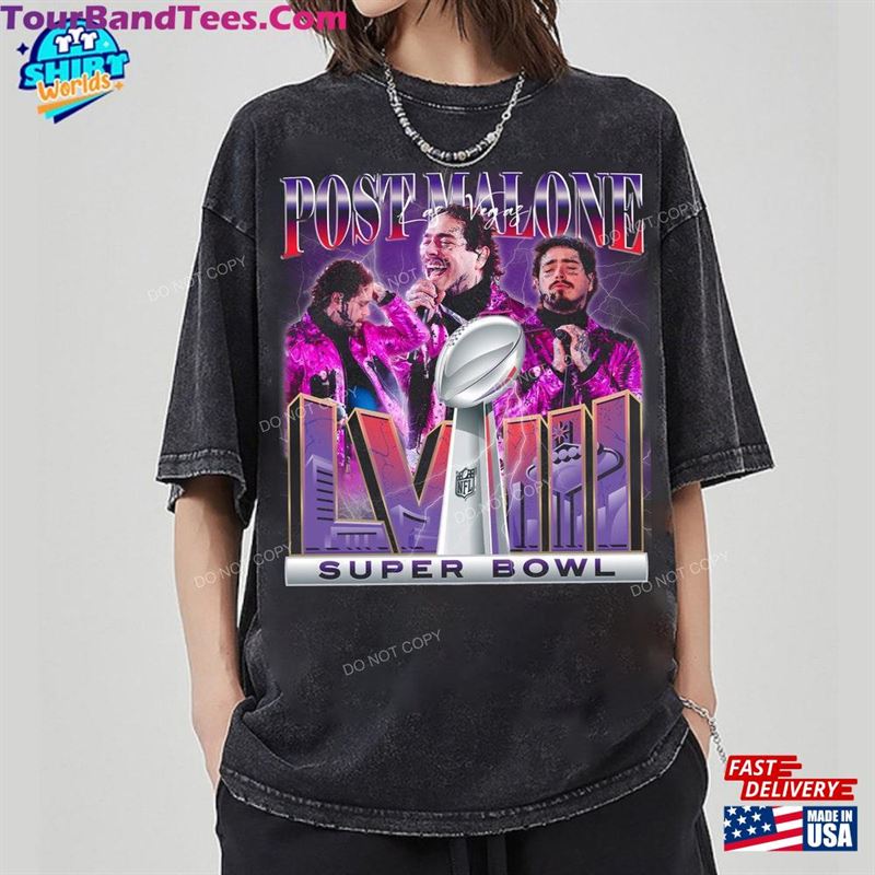 Vintage Bootleg Post Malone Shirt Rap Tee 90S Postmalone Super Bowl T-Shirt Sweatshirt Hoodie 29Uf191802 – Utopia Fashion