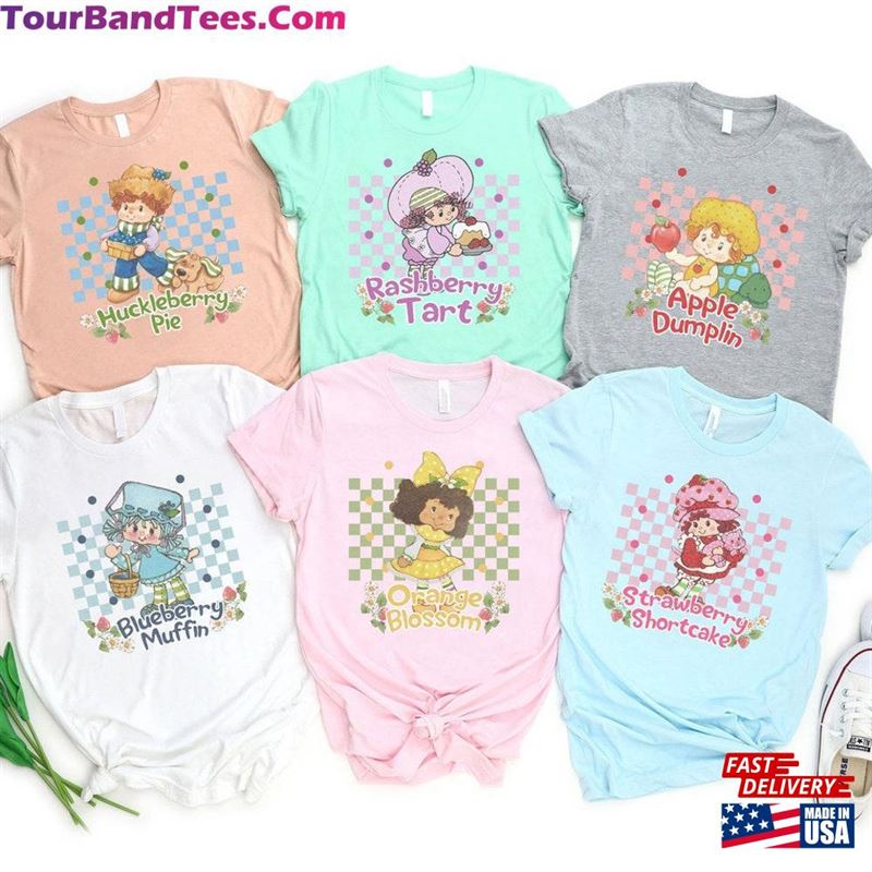 Vintage Cartoon Strawberry Shortcake Friends Nostalgia Shirt Hoodie Unisex 29Uf194500 – Utopia Fashion