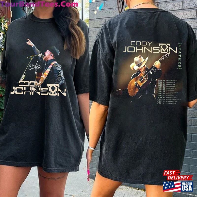 Vintage Cody Johnson Shirt Cojo Country Music The Leather Tour Sweatshirt Classic 29Uf201594 – Utopia Fashion