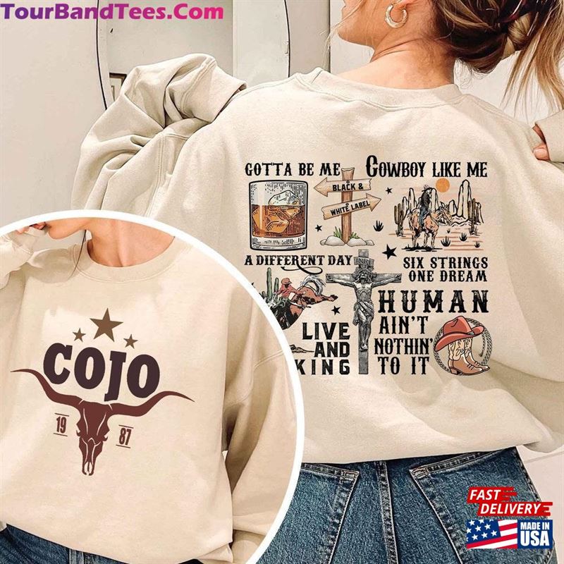 Vintage Cody Johnson 2Side Sweatshirt The Leather Tour Shirt New Album Merch Classic Hoodie 29Uf192891 – Utopia Fashion