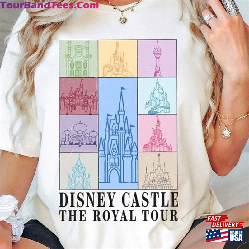 Vintage Disney Castle The Royal Tour Shirt Princess Wdw Disneyland Girl Trip Concert Music Classic Hoodie 29Uf194509 – Utopia Fashion