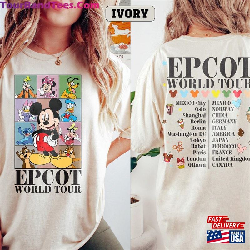 Vintage Disney Epcot World Tour Shirt Drink Around The Traveler Tee Family Matching Sweatshirt Classic 29Uf207037 – Utopia Fashion