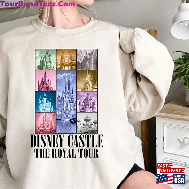 Vintage Disneyland Castle The Royal Tour Shirt Sweatshirt T-Shirt 29Uf211745 – Utopia Fashion