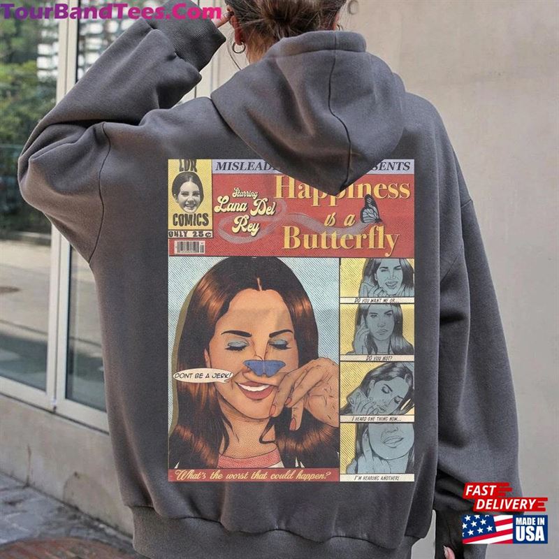 Vintage Lana Del Rey Graphic Shirt Tour Sweatshirt Happiness Is A Butterfly Music T-Shirt Classic 29Uf191941 – Utopia Fashion