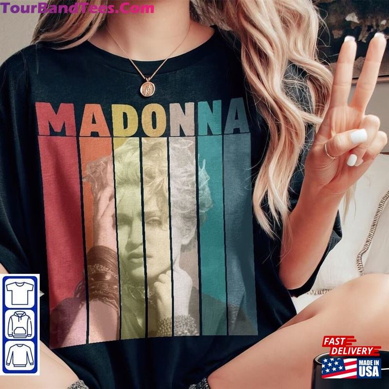 Vintage Madonna Music Shirt T-Shirt Retro Sweatshirt Movie Tour Unisex Classic 29Uf207025 – Utopia Fashion