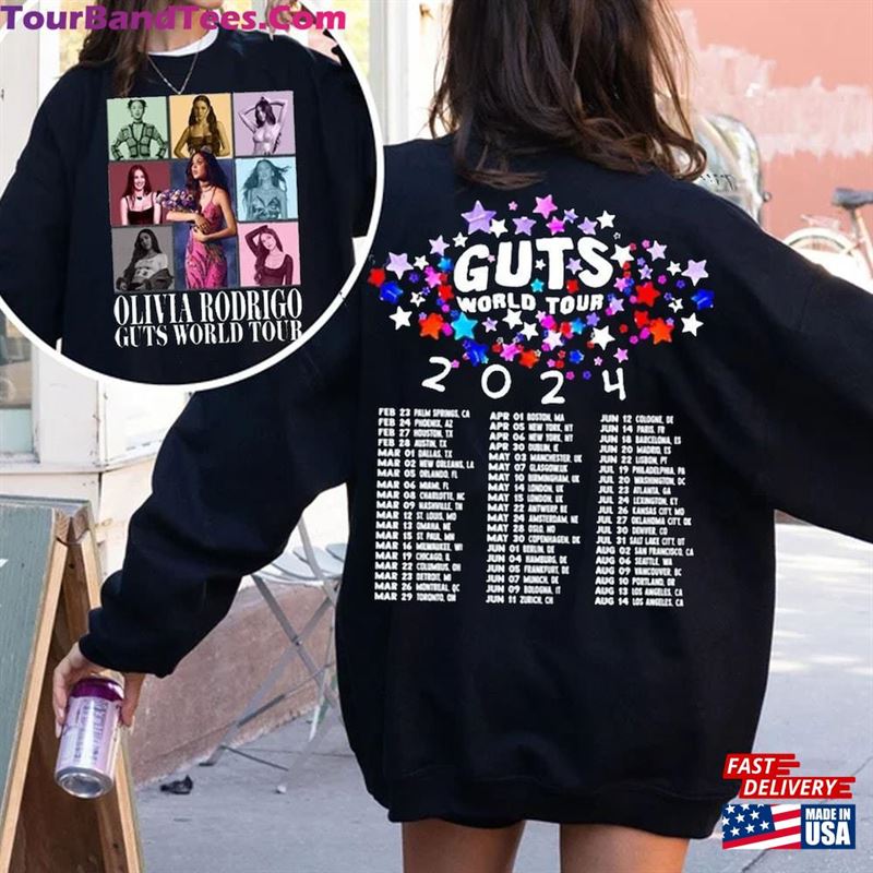 Vintage Olivia Guts Tour Shirt New Album Track List Aesthetic Merch Sweatshirt Unisex 29Uf192699 – Utopia Fashion